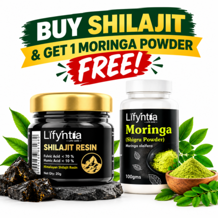 Buy Lifyntia Himalayan Shilajit Resin and Get Moringa Powder for FREE!