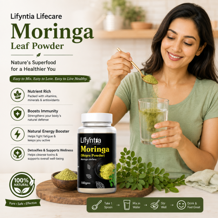 Lifyntia Moringa Leaf Powder – Buy 1 Get 1 FREE | Natural Daily Wellness Support - Image 3